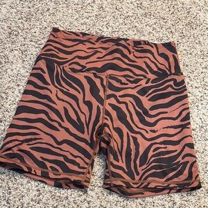 Fabletics Brown and Black Bike Shorts